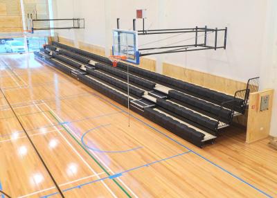 China Sport Court Collapsible Bleachers Seating Chair HDPE Material Optional Row Letter for sale