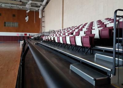 China Permanent Fixed Stadium Seating Indoor Riser Mounted For Sports Hall for sale