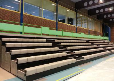 China Telescopic Stadium Seating Systems Custom Color With Recessed Platform for sale