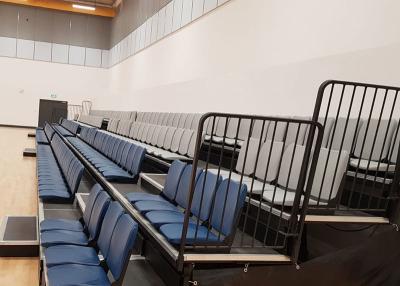 China Power Operated Telescopic Seating Systems Wall Attached Unit For Multisport Venues for sale