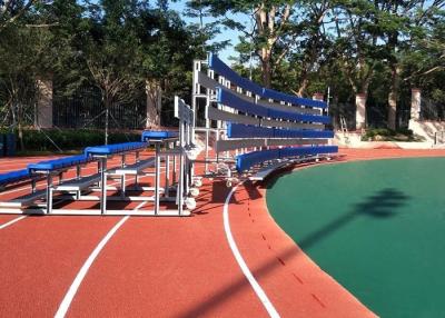 China Moveable Aluminum Grandstands Sports Metal Structure Bleachers Single / Double Foot Planks for sale