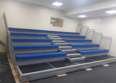 China School Sport Hall Retractable Seating With Upholstered Bench Seating for sale