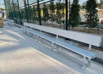 China Outdoor Fixed Permanent Grandstands Aluminum Bench With Backrest for sale