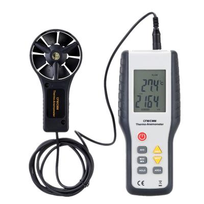 China LCD Display CFM/CMM High Display Anemometer Thermo-Anemometer Measuring Wind Speed ​​Anemograph Thermal Sensitive Anemometer for sale