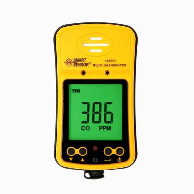 China Rechargeable Gas Analyzer Carbon Monoxide Detector Co Meter Gas Detector Hydrothion H2S Hydrogen Sulfide Tester Monitor Alarm AS8903 for sale