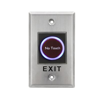 China 12V Stainless Steel Infrared Infrared Switch No Touch Free Door Exit Switch With Blue/Red LEDs Indication Alternate/Reaction K2-1 for sale