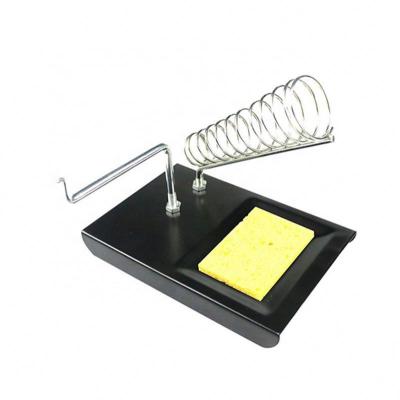 China Stand Rack Two Kinds Electric Soldering Iron Stand Holder With Solder Cleaning Sponge Pads Generic High Temperature Resistance for sale