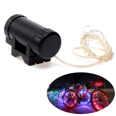 China Professional 6 Colors 2M Bicycle Wheel Lights Mountain Road Riding Recycling Motorcycle Spoke Flash Lamp Lights N/A for sale