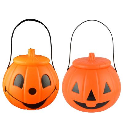 China Halloween Pumpkin Trick or Treat Jars Pumpkin Buckets Halloween Party Birthday Decoration Halloween Pumpkin Candy Buckets for sale