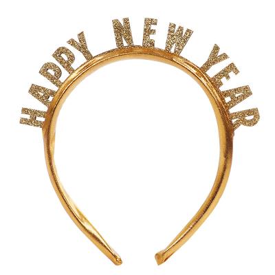 China Fashional 2022 Leaves New Years Eve Party Favors Happy New Years Headband Party Cheers Headband for sale