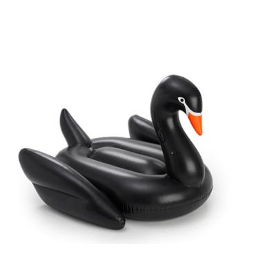 China Black Swan Soft Inflatable Drainage Bed Swimming Float Adult Float Ring for sale