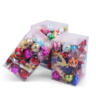 China 60-70pcs Christmas Tree Decoration 60-70pcs Multi Box Snowflake Christmas Ball Creative Ball Christmas Tree Christamas Decoration for sale