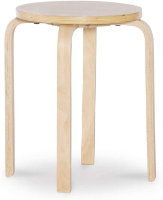 China Easy Assemble Natural Round Stacking Stool Seat for sale