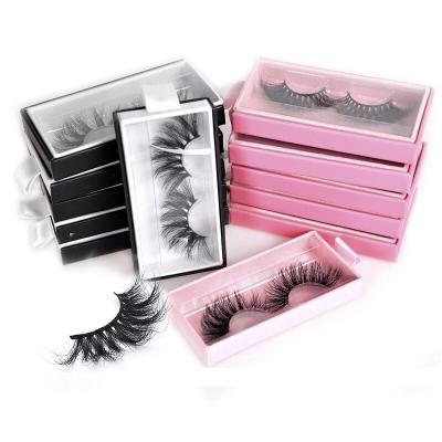 China Natural Natural 3D Layered Look Mink Silk Eyelash Vendor Fluffy Tapered 5d Mink Eyelash for sale