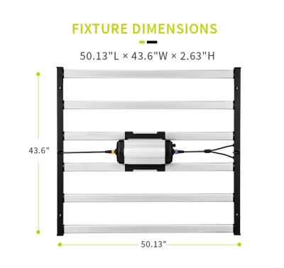 China Commercial Controller SINOWELL FLEXSTAR 650W 650W Dimming Or Par Knob Led Grow Lightbar Full Spectrum Dimmable With Samsung Lm301h Lm301b Chip for sale