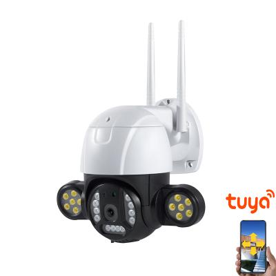 China PAN-TILT Tuya Life App H.265 3.0MP Security Wireless Digital P2P Smart CCTV IR Wifi PTZ Outdoor Camera for sale