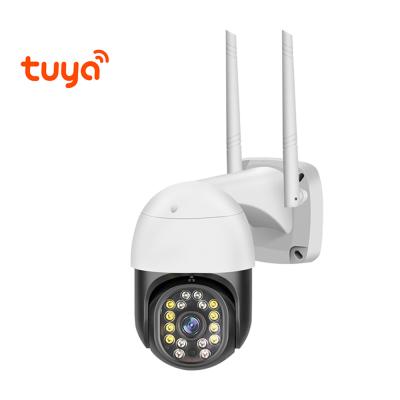 China NIGHT VISION H.265 3.0MP Full Color Outdoor Tuya App Life Smart Security Wifi CCTV Mini PTZ CCTV Camera for sale