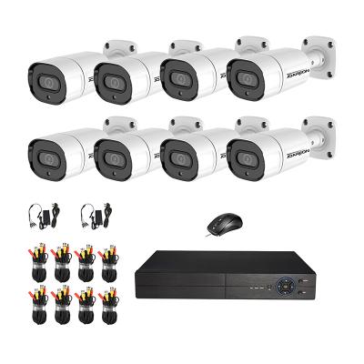 China Full HD Home Outdoor DVR Kit Combo Cctv Camera 1080P NIGHT VISION Security CCTV System 8ch Bullet Kit for sale