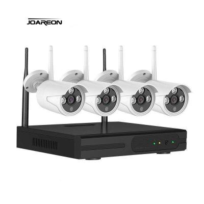 China Hot Sale 4CH 1080P Wireless NVR Security Camera System Wireless NVR Kit Outdoor Home Surveillance Night Vision for sale