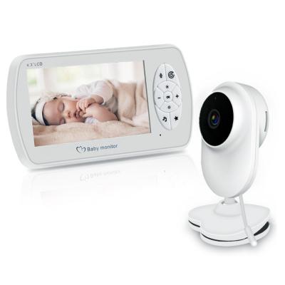 China Built-in Siren Camera For Baby VOX4.3inch LCD Show Digital 2.4Ghz 1080P HD Detection Crying Baby Monitor for sale