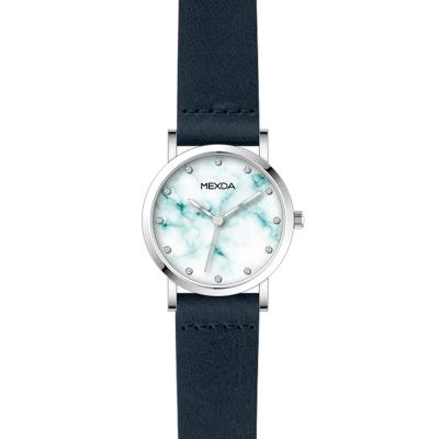 China Modern non-specific OEM stone watch brand mexda marble dial fashion women's thin natural waterproof wrist small for ladies diamonds for sale