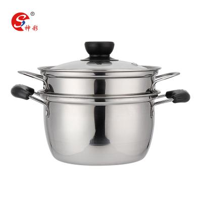 China Sustainable Steam Cookware Induction Stainless Steel Casserole for sale