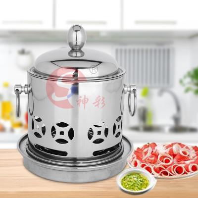 China Viable Individual Hot Pot Small Alcohol Shabu-shabu Stainless Steel Hotpot Kitchen Accessories for sale