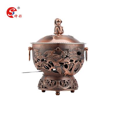 China Viable Tease Steel Hot Pot Restaurant Alcohol Heater Food Stainless Steel Dishes Hot Pot for sale