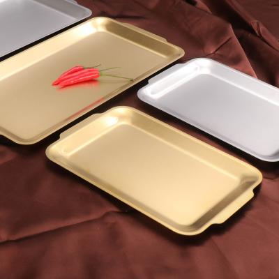 China Sustainable Stainless Steel Tray For Food Place Tray For Barbecue Tray Stainless Steel Food for sale