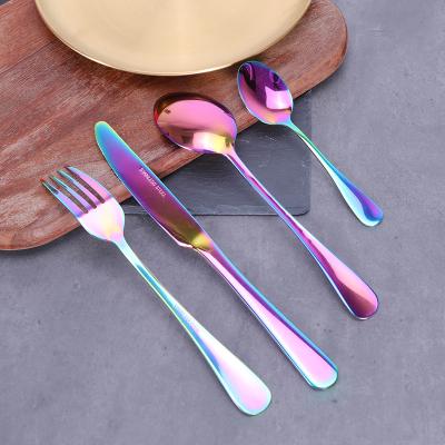 China Sustainable Kitchenware Accesserioes Dinnerware Gift 4pcs Premium Stainless Steel Cutlery Set Forks And Spoon For Wedding Kitchen Dinnerware Set for sale