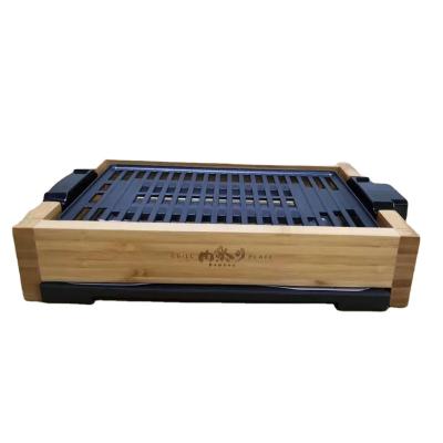 China New Design Outdoor Grill Table Electric Bamboo BBQ Grill For Family for sale