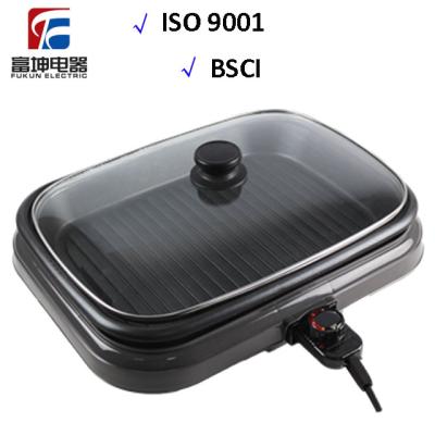 China Dishwasher Safe Non-Stick Die Cast Aluminum Electric Portable BBQ Grill Pan for sale