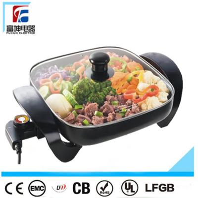 China Temperature Protection Material Nonstick Electric Teppanyaki Pan Electric Die Casting Grill Pan for sale