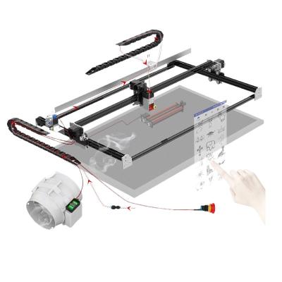 China Neje 3 Spot Laser 80w Engraving Machine Max Wood Router European Desktop CNC Diode Laser Cutting Machine Air Cooled Max for sale