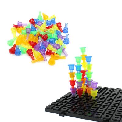 China DIY Building Blocks Educational Science Hand-Eye Coordination Kids Toys Nail Educational Toys for sale