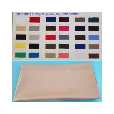 China Stretch cotton spandex fabric with poplin/twill/satin, count 7S-100S, 96 cotton 4 elastane thread fabric for sale