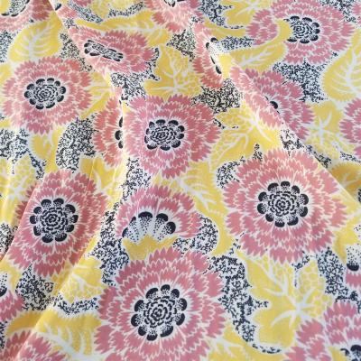 China Factory price manufacturer-supplier pure viscose printed fabric 100% viscous rayon woven printed fabric for sale