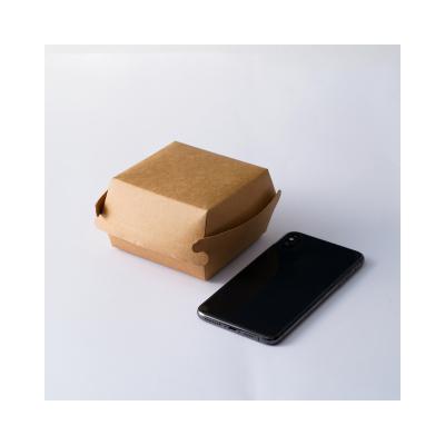 China Disposable Customized 2021 Colors And Shapes Paper Burger Box For Caterer Or Picnic And Party for sale