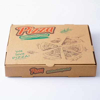 China Disposable Customized Best Colors And Shapes Pizza Box For Caterer Or Picnic And Party for sale