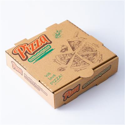 China New Disposable Customized Colors And Shapes Printing Custom Pizza Box For Caterer Or Picnic And Party for sale