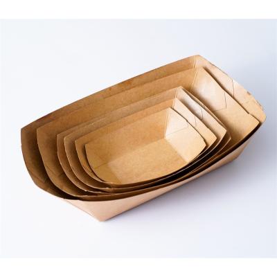 China New 2022 Disposable Customized Colors And Shapes Paper Food Tray For Caterer Or Picnic And Party for sale