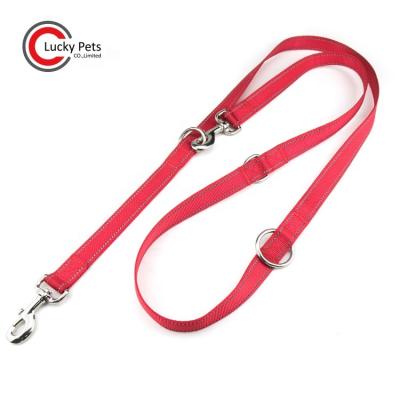 China Customized Advance Promotional Thoughtful Nylon Hands Training Pet Strap OEM Two Hooks Free Multifunctional Dog Leash for sale