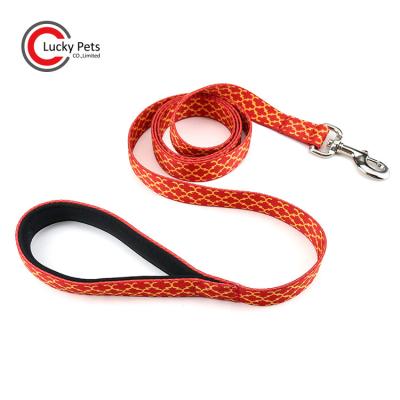 China Personalized Fashion Premium Design Heat Transfer Comfortable Portable Dog Leash Printed for sale