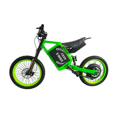 China Aluminum alloy motor 41.6Ah 110km/h dirt bike high speed electric ebike electric bicycle 72v 8000w/12000w for sale