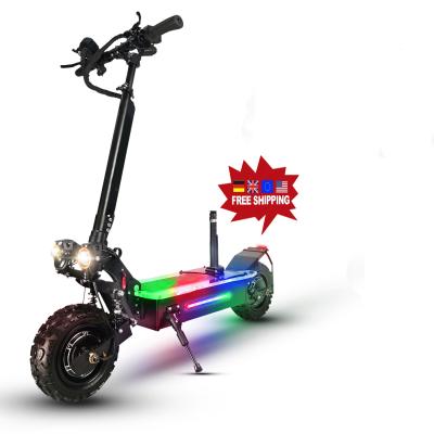 China 2021 hot sale new design unisex long range 60v 5600w motor double folding model adult electric scooter for sale