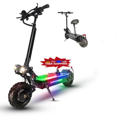 China USA Europe Warehouse High Power Unisex High Power Double Road Electric Scooter 60v 27ah 11inch E Scooter 5600w Motor for sale