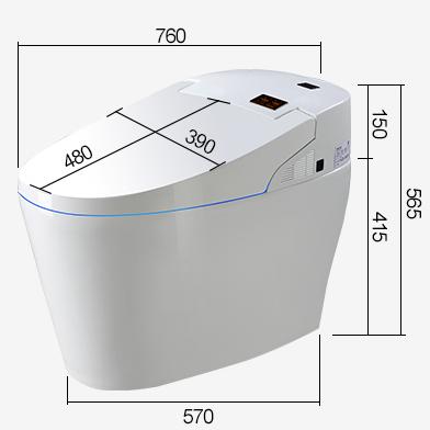 China IT9082 Automatic Operation Smart Bathroom Toilet With Sensor Seat for sale