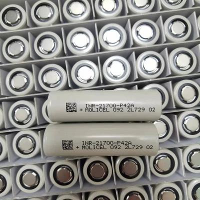 中国 100% Original 21700-P42A 4200mAh with high capacity MOLICEL 21700-P42A 21700 30A discharge P42A 販売のため