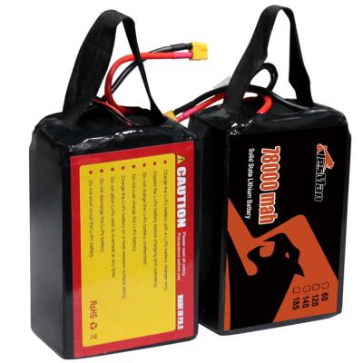 China Hoogwaardige 25C-ontladingsgraad Landbouw Drone batterijpakket 22.2V 6S 78000mah Lipo batterij Te koop