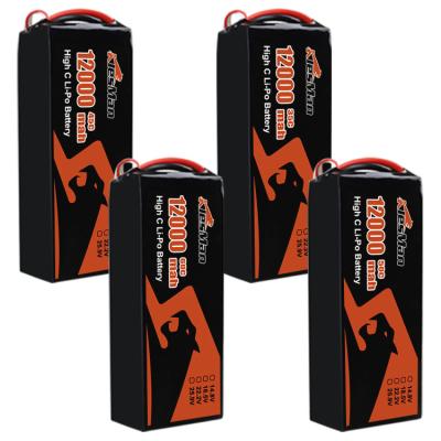 China High Quality 6S Lipo Drone Battery 22.2V 12000 mah 10C 25C 60C 100C Li-polymer Batteries for FPV Drone for sale